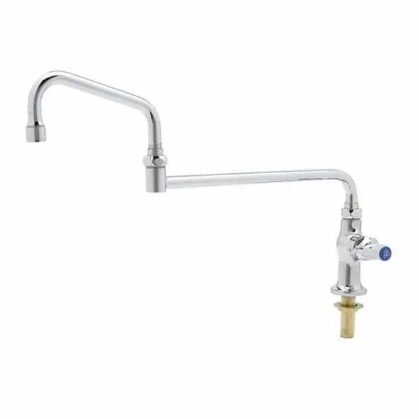 T&S B-0255-18DJX-CR Single Hole Deck Mount Pantry Faucet with 18" Double Jointed Swivel Spout Nozzle — view 1