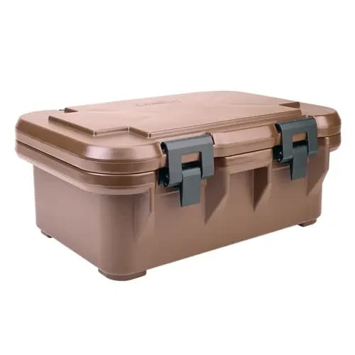 Cambro S-Series Ultra Pan Carrier UPCS160157 Coffee Beige Top Loader 6" Deep — view 1