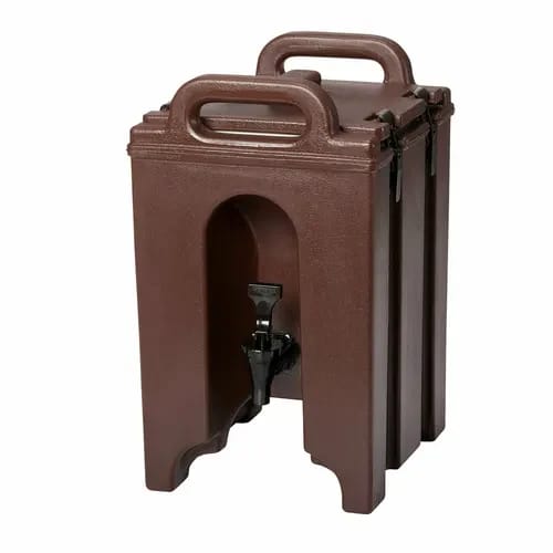 Cambro Camtainer 100LCD131 1-1/2 Gallon Insulated Dark Brown Beverage Dispenser — view 2