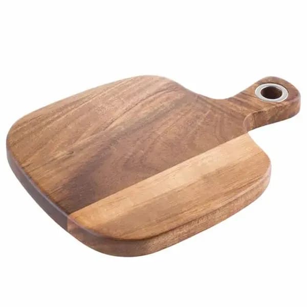 Tablecraft 123480 Acacia Wood Bread Serving Board 5-1/2" x 6-1/2" — view 2