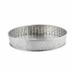 Tablecraft 10035 Lattice Stainless Steel Round Platter 10-1/2" Diameter x 1-1/2" — view 5