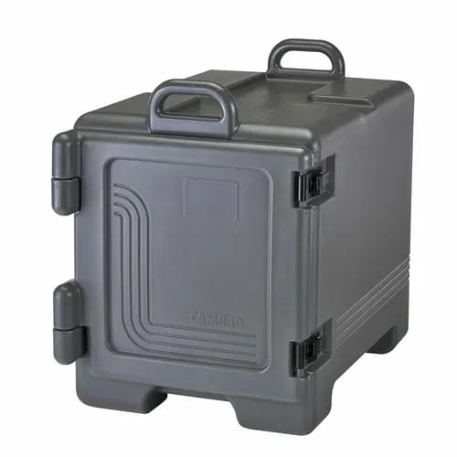 Cambro Ultra Pan Carrier UPC300615 Insulated Charcoal Gray Front Loader Food Carrier — view 2