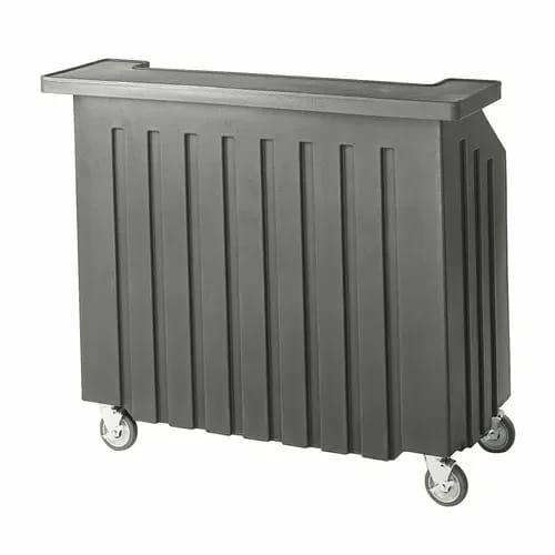Cambro Cambar BAR540191 Granite Gray Portable Bar 5-Bottle Speed Rail Portable Bar 54"W X 25-7/8"D X 46-1/8"H — view 2