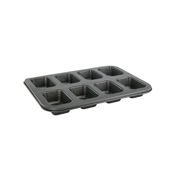 Winco HLF-8MN Carbon Steel Non-Stick 8-Compartment Mini Loaf Pan — view 1