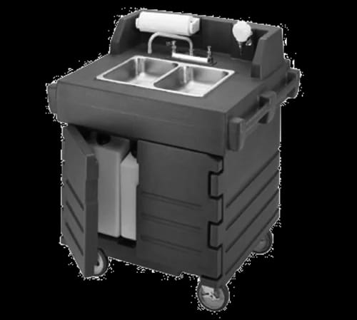 Cambro Camkiosk KSC402426 Granite Gray Hand Sink Cart — view 1