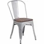 Flash Furniture ET-3534-AB-GG Antique Blue Galvanized Steel Chair — view 3