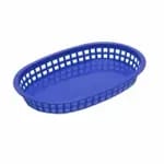 Tablecraft 1076BK Black Oval Chicago Platter Basket 10-1/2" x 7" x 1-1/2 | Case of 36 — view 6