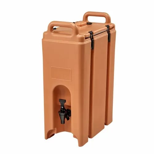 Cambro Camtainer 500LCD157 4-3/4 Gallon Insulated Coffee Beige Beverage Dispenser — view 1