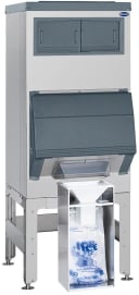 Follett Ice•DevIce™ Series DEV700SG-30-BG Gravity Dispense Ice Bin 680 Pound Capacity Polyethylene Interior Cube, Nugget Ice Compatibility