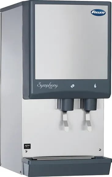 Follett Symphony Plus™ 12CI414A-L Countertop Ice and Water Dispenser 425 Pound Daily Production 12 Pound Storage Lever Dispense Nugget Style Ice — 115V, 1PH
