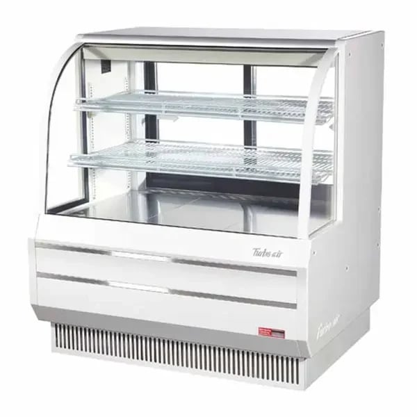 Turbo Air TCGB-48DR-W Dry White Bakery Display Case 48-1/2"W