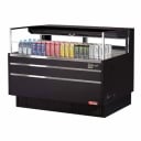 Turbo Air TOM-48L-UFD-B-1S-N Black Horizontal Open Display Case Merchandiser 46-3/4"W