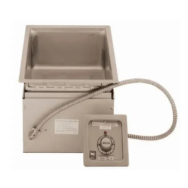 Wells Griddle Parts — Wells MOD-100TD 208/240V Drop-In Single Well Warmer with Drain