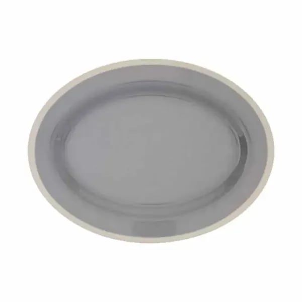 Thunder Group SD2118H Graham 18" x 13-1/2" Oval Melamine Platter | Case of 2
