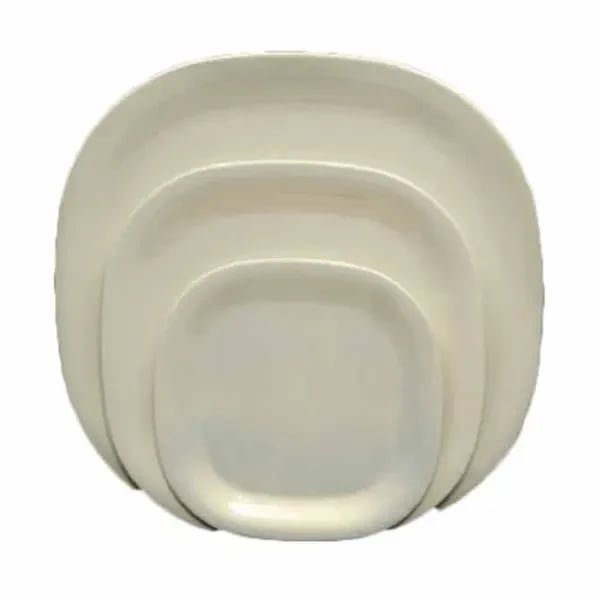 Thunder Group PS3008V Passion Pearl 8-1/4" x 8-1/4" Square Melamine Plate | Case of 12
