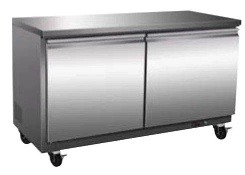 Serv-Ware UCF-60-HC-T Under-Counter Freezer 61", 15.5 cu.ft.