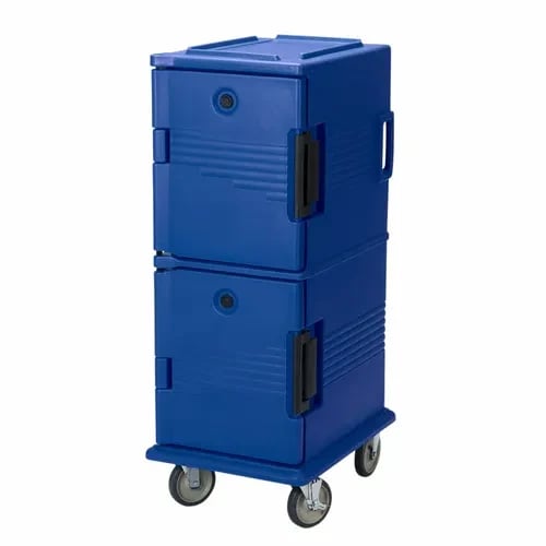 Cambro Ultra Cam Cart UPC800186 Insulated Navy Blue Front Loader Food Carrier