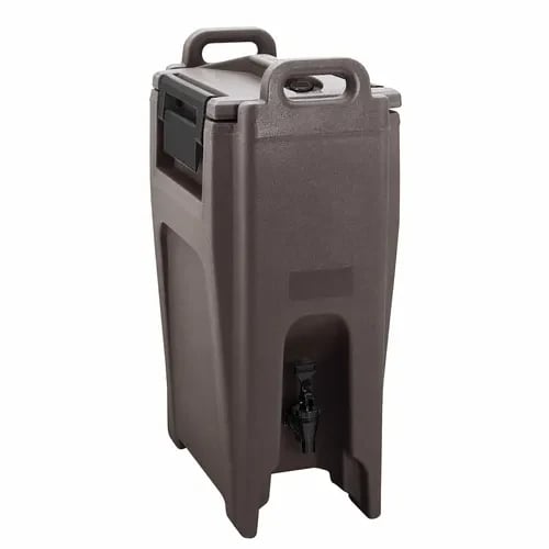 Cambro Camtainer UC500194 5-1/4 Gallon Insulated Granite Sand Beverage Dispenser