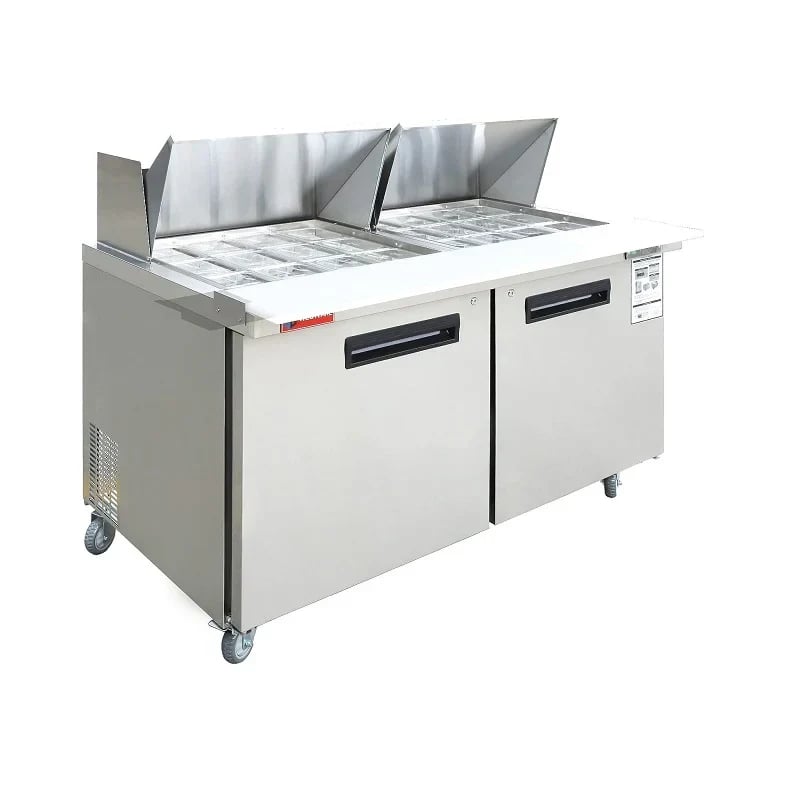 Westlake WKSR-60BM Salad Prep Table Refrigerator 2 Door 33-40°F