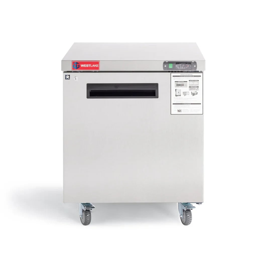 Westlake WKTR-27B Undercounter Refrigerator 1 Door 33-40°F