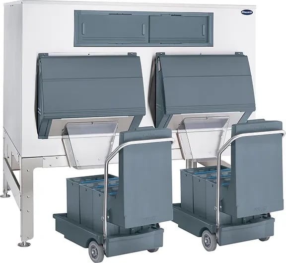 Follett Ice•DevIce™ Series DEV4600SG-72-75 Gravity Dispense Ice Bin 4640 Pound Capacity Polyethylene Interior Cube, Nugget Ice Compatibility