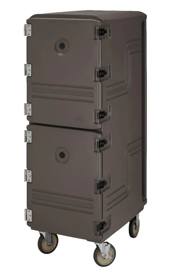 Cambro Camcart 1826DBCSP131 Insulated Dark Brown Front Loader Food Carrier