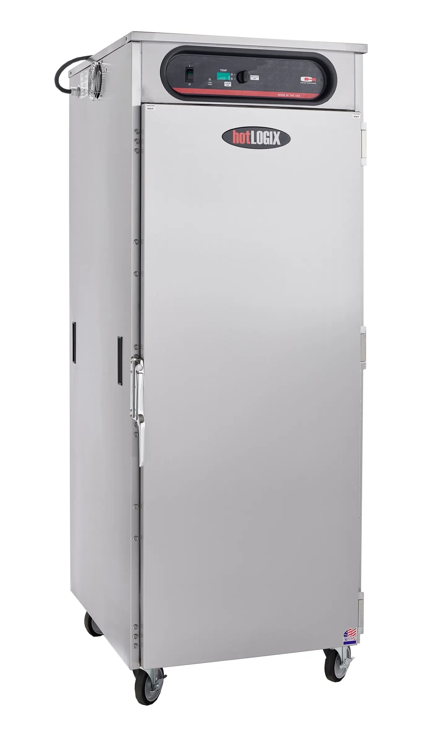 Carter-Hoffmann® hotLOGIX® Series HL8-18 Freestanding Heated Holding Cabinet Max (8) 12" x 20", 18" x 26" Trays Standard Style — 120V, 1PH