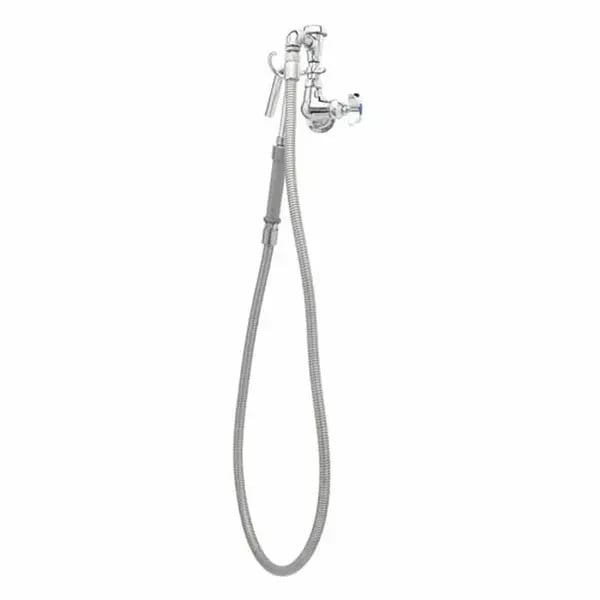 T&S B-0606 Single Hole Wall Mount Pot and Kettle Filler Faucet with 68" Hose