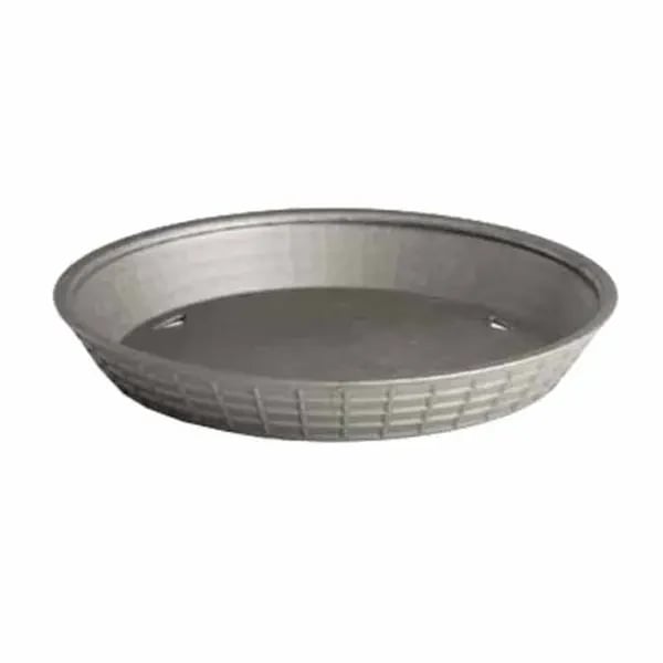 Tablecraft 13759GM Gunmetal Round Platter Basket 9" x 1-1/4" | Case of 12