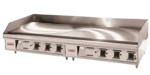 Lang 172SC Electric Countertop Griddle 72 Inch Wide Solid State Thermostat Control Rectangle Chrome Plated 1 Inch Thick Plate Heavy-Duty — 480V, 3PH