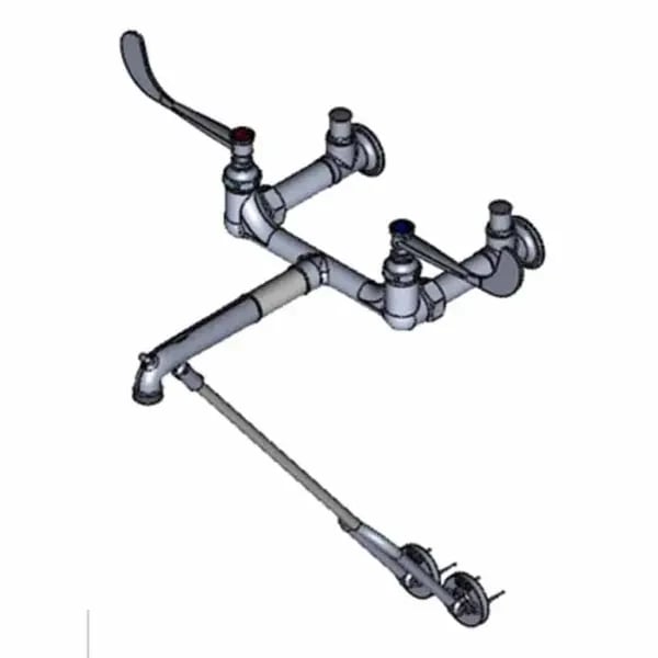 T&S B-0362 8" Wall Mount Service Sink Faucet