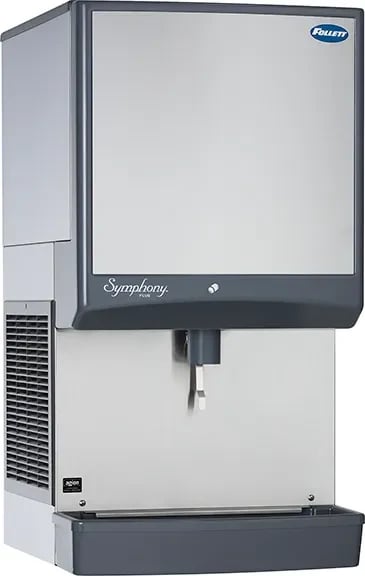 Follett Symphony Plus™ 50CI414W-LI Countertop Ice-Only Dispenser 425 Pound Daily Production 50 Pound Storage Lever Dispense Nugget Style Ice — 115V, 1PH