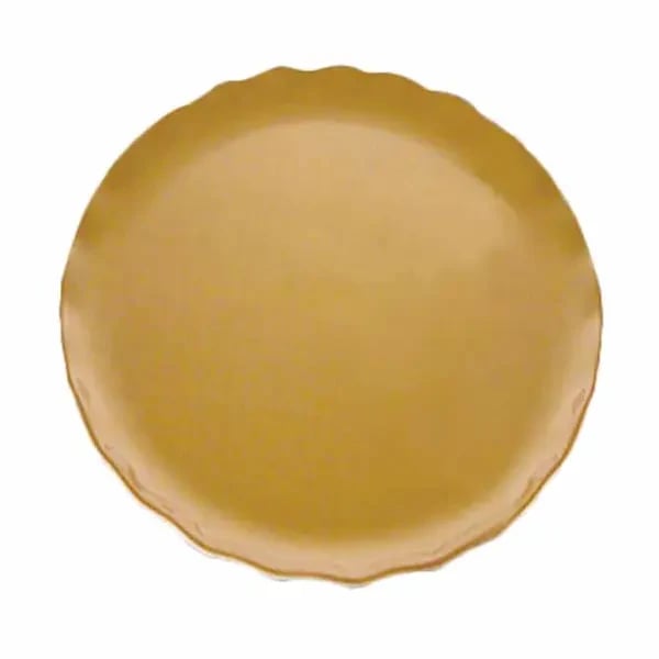 Thunder Group RF1016G Gold Pearl 16" Melamine Plate | Case of 2