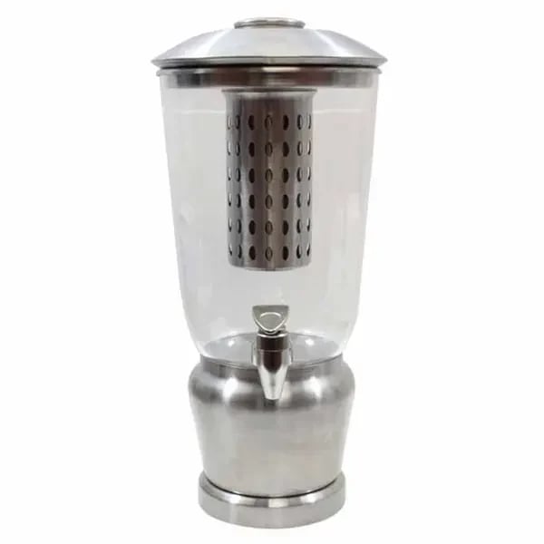 Tablecraft 7515 1-1/4 Gallon Cold Beverage Dispenser with Infuser and Ice Core