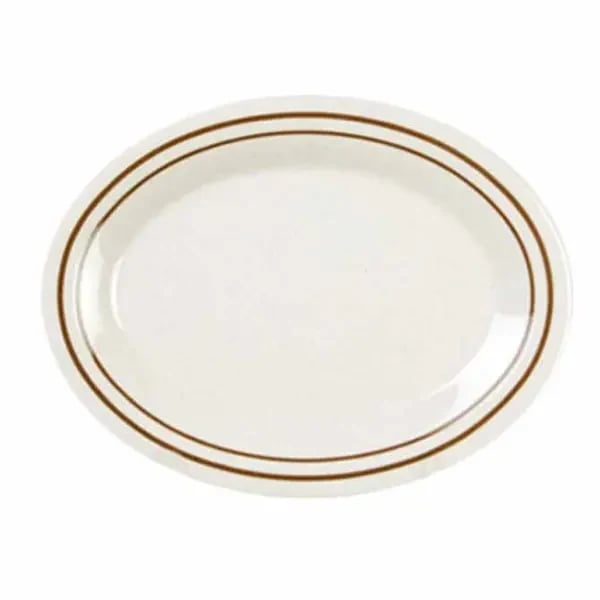 Thunder Group AD216AA Arcadia 16-1/4" x 12" Oval Melamine Platter | Case of 12