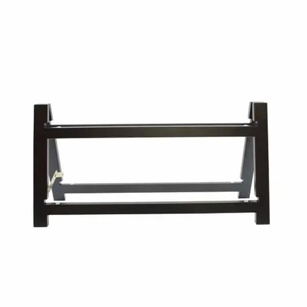 Tablecraft RMG2BK Frostone Black Wood 2-Tier Riser Frame 23" x 8" x 11-1/2"