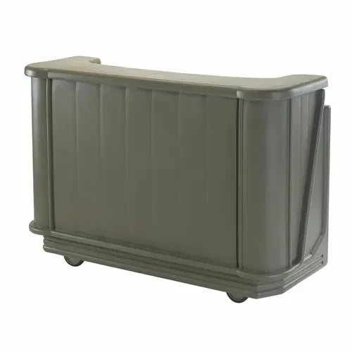 Cambro Cambar BAR650PM194 Granite Sand Portable Bar 7-Bottle Speed Rail 5-Button Soda Gun Portable Bar 67-1/2"W X 28-1/2"D X 47-1/2"H