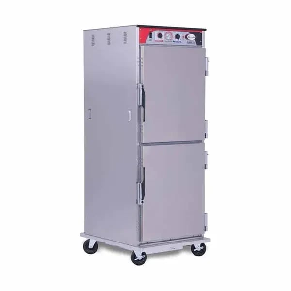 BevLes HCSS74W121 Insulated Solid Dutch Doors Full Height Heated Holding Cabinet 28"W