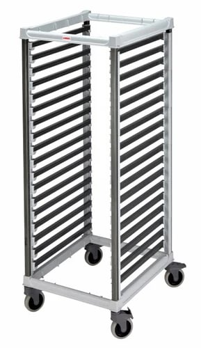 Cambro Camshelving UGNPR21F36480 18-Full Size Speckled Gray Food Pan Trolly 32-1/8"W X 25-3/8"L X 67-1/5"H
