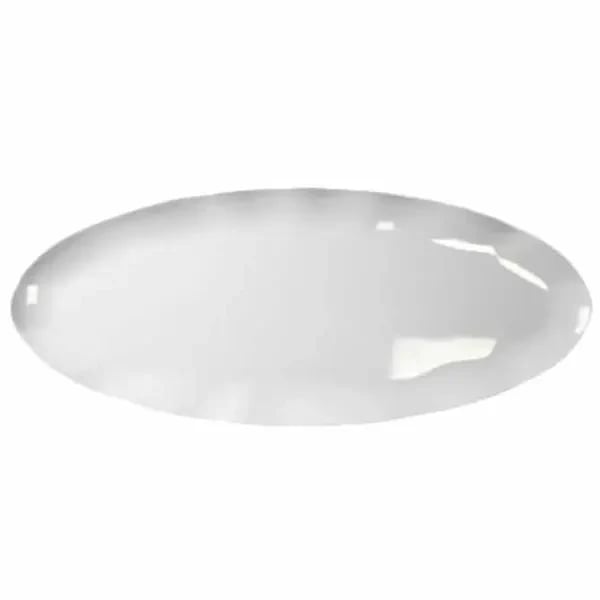 Thunder Group RF2030W White 30" x 12" Oval Melamine Platter | Case of 2