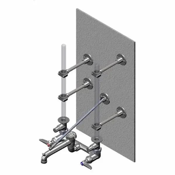 T&S B-0662 8" Wall Mount Service Sink Faucet