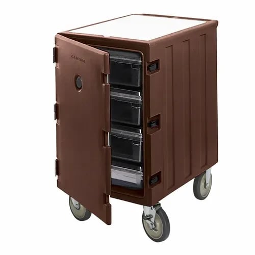 Cambro Camcart 1826LBC131 Insulated Dark Brown Front Loader Food Carrier