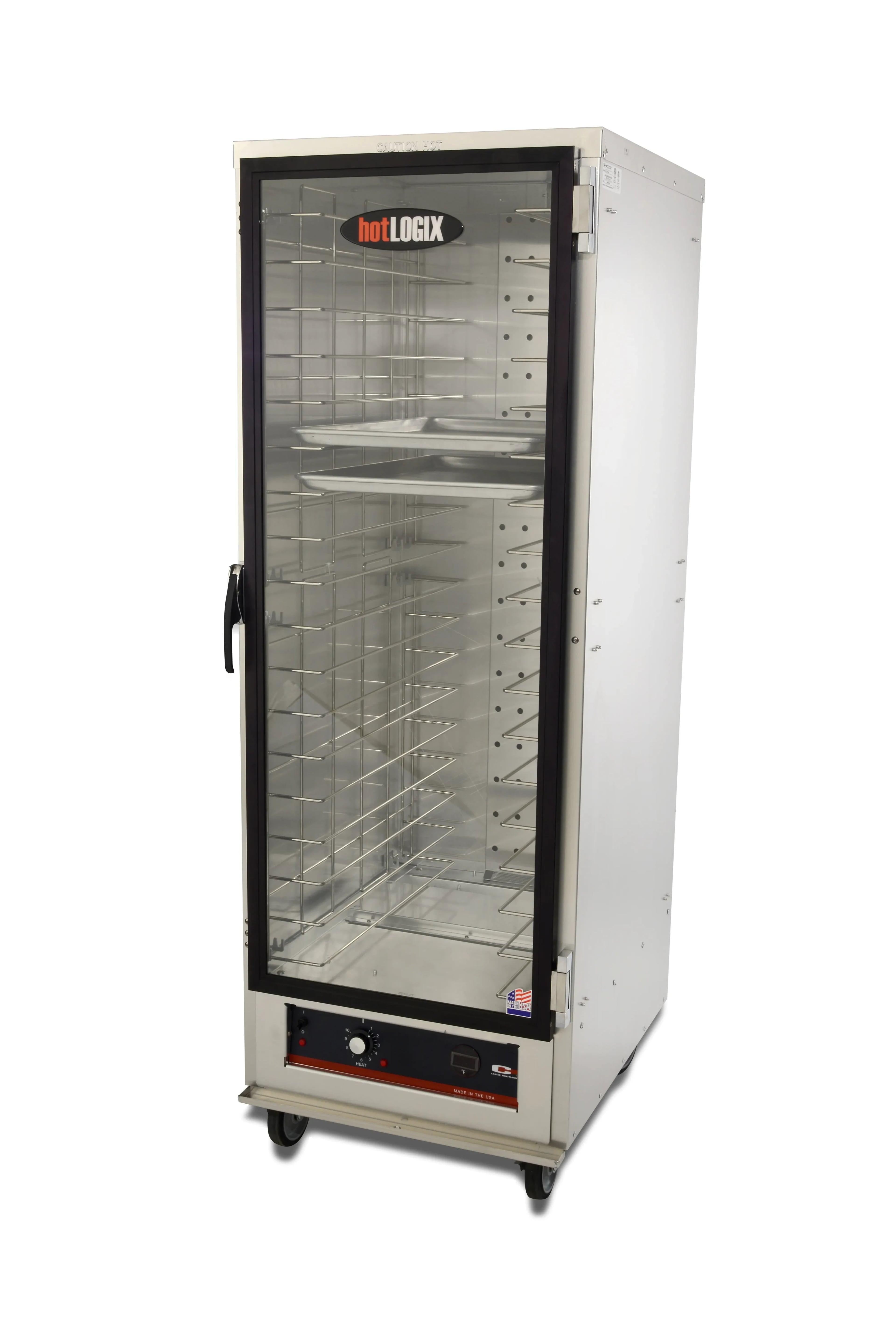 Carter-Hoffmann® hotLOGIX® Series HL1-18 Freestanding Heated Holding Cabinet Max (18) 18" x 26" Trays Standard Style — 120V, 1PH