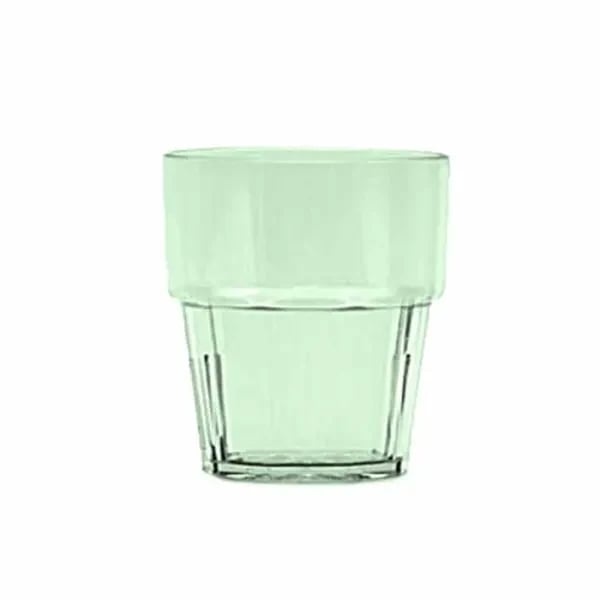 Thunder Group PLPCTB108GR 8 oz. Green Polycarbonate Rocks Glass | Case of 12