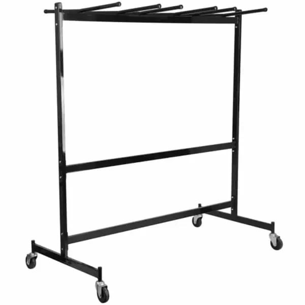 Flash Furniture XU-CT-DOLLY-GG Black Folding Chair and Table Combination Dolly