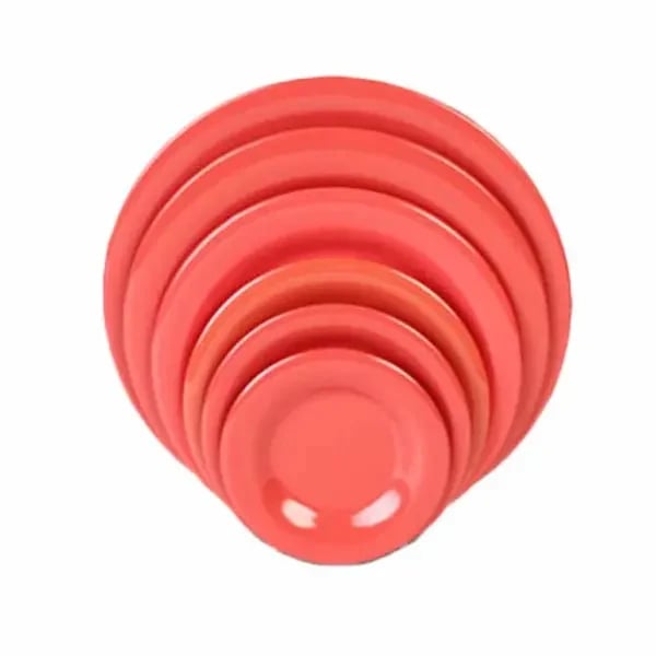 Thunder Group CR005RD Orange 5-1/2" Melamine Plate | Case of 12