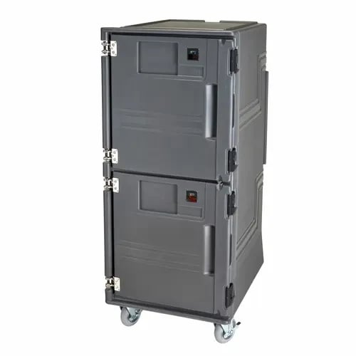 Cambro Pro Cart Ultra PCUHCSP615 Charcoal Gray Hot/Cold Cart