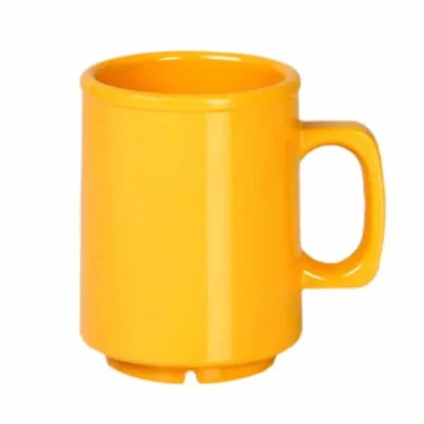 Thunder Group CR9010YW Yellow 8 oz. Melamine Mug/Cup | Case of 12
