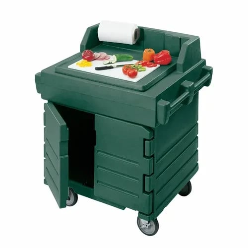 Cambro Camkiosk KWS40519 Kentucky Green Serving Counter 40-1/2"W X 33"D X 45-1/2"H