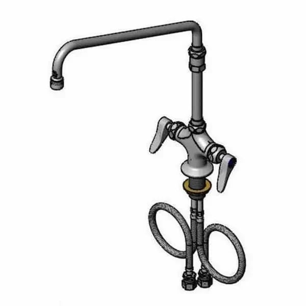 T&S B-2294-CR Single Hole Deck Mount Pantry Faucet